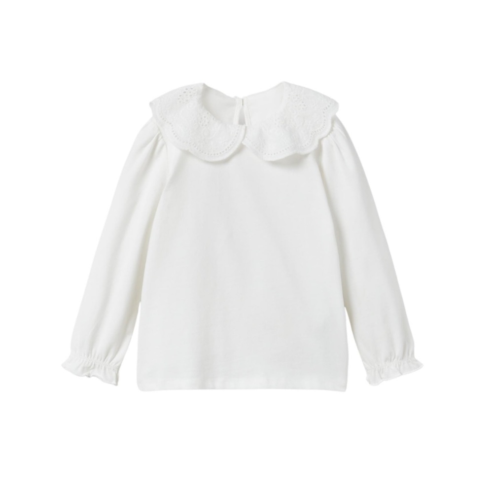 Zara Kids Blouse with Embroidered Collar